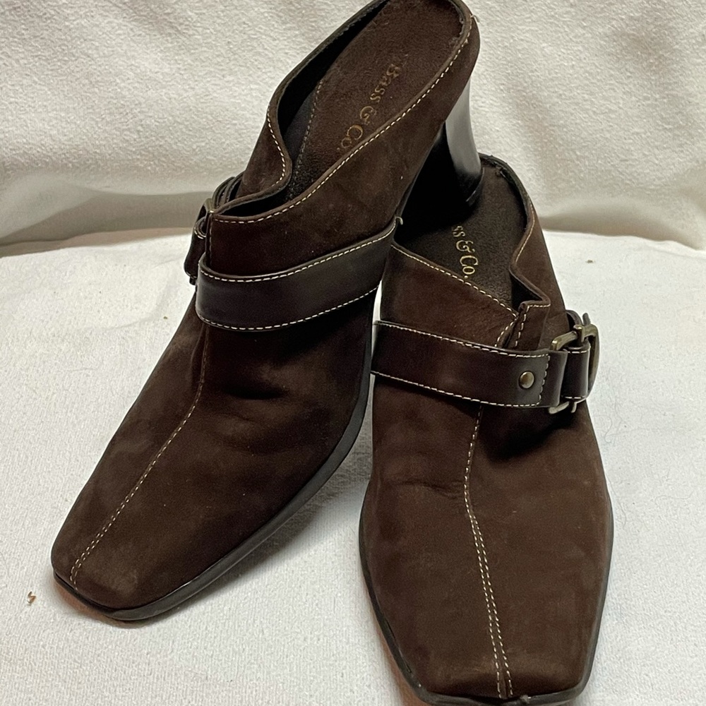 COPY - BASS & Co - SHADOW Brown, Leather Mule, Si…